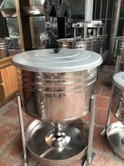 Máng ăn cho gà vịt inox 430 loại 2 bao