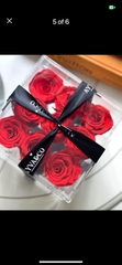 9 roses reserved in box