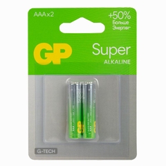 Pin Tiểu GP Super Alkaline AAA GP24A-2GSBC2 (Pin Kiềm Vỉ 2 Viên)