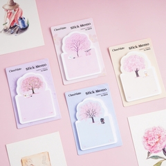Giấy note Classmate Stick Memo CL-SN012 Thiết Kế Cây và Mèo, Dùng Để Ghi Chú, Trang Trí Sổ Vở Tiện Lợi