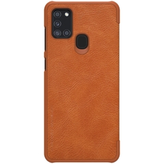 Bao Da Nillkin QIN Cho Samsung Galaxy A21S (Màu Nâu)