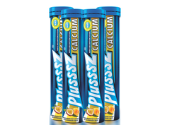 [COMBO 4 TUÝP X 20 VIÊN] PLUSSSZ CALCIUM vị đào, chanh leo không đường - Hàng nhập khẩu