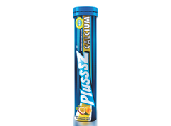 [TUÝP X 20 VIÊN] PLUSSSZ CALCIUM vị đào, chanh leo không đường - Hàng nhập khẩu