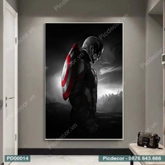 Tranh Đội Trưởng Mỹ Treo Tường