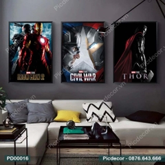 Tranh Bộ 3 Avengers