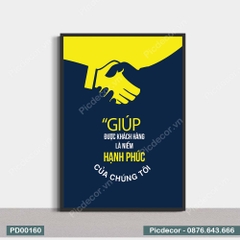Tranh Động Lực Suy Giúp Khách Hàng Là Niềm Hạnh Phúc Của Chúng Tôi