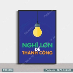 Tranh Động Lực Nghĩ Lớn Để Thành Công