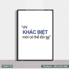 Tranh Động Lực Chỉ Khác Biệt Mới Có Thể Tồn Tại