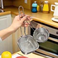 Set 2 muôi inox 304 ăn lẩu vuông tròn