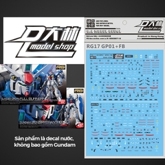 DECAL NƯỚC DALIN D.L MODEL RG GP01 & GP01 FB