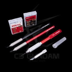 DỤNG CỤ MÔ HÌNH GUNDAM HOBBY MIO CÁN DAO ĐA NĂNG HMK-08 LƯỠI DAO GỌT NHỰA THỪA CARBON KNIFE BLADE 1710 1711 (30 PCS) BỘ DAO GỌT LƯỠI NHỎ HMK-01R HMK-01B HMK-03K HMK-03G
