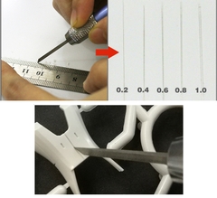 CHISEL CÂY TẠO LẰN CHÌM HD 0.2 0.4 0.6 0.8 1.0 MM