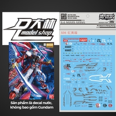 DECAL NƯỚC DALIN D.L MODEL MG ASTRAY RED FRAME KAI