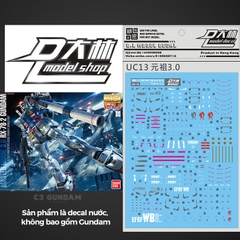 DECAL NƯỚC DALIN D.L MODEL MG RX-78-2 VER 3.0