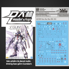 DECAL NƯỚC DALIN D.L MODEL MG NU VER KA