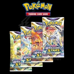 Thẻ Bài Pokemon TCG Sword & Shield SWSH09 Brilliant Stars Booster Pack - Hàng Chính Hãng Mỹ - Nintendo
