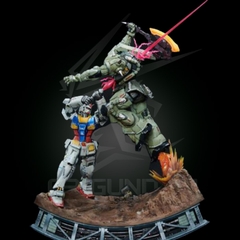 BN FIGURE DX RX-78-2 GUNDAM VS MS-06F ZAKU II