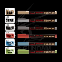 BÚT SƠN VẼ MÔ HÌNH GUNDAM CAO CẤP ĐẦU LÔNG GUNDAM MARKER HOBBY MIO TOOL METALLIC COLOR - MÀU KIM LOẠI