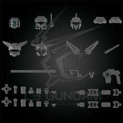 HGBC 30MM 1/144 W-14 OPTION PARTS SET 6 (CUSTOMIZE HEADS A) CUSTOM PART