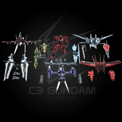 MG 1/100 GAT-X105 AILE STRIKE GUNDAM VER RM ( CHINA RED COLOR + FULL PACK SET) [P-Bandai]