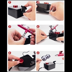 MÁY BOM MINI PHUN SƠN MÔ HÌNH GUNDAM HM-03 HOBBY MIO - AIRBRUSH MINI