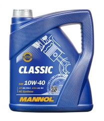 Nhớt Oto Máy Xăng, Xe Tay Ga Tổng Hợp Ester - Mannol Classic 10W-40 API SN/CH4 7501