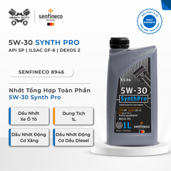 Senfineco 8946 Nhớt Tổng Hợp 5W30 Hoàn Toàn Cao Cấp - SynthPro 5W30 API SP ILSAC GF-6 DEXOS 2 [1L] [Made In Germany]