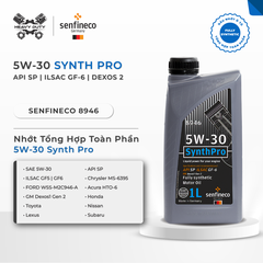 Senfineco 8946 Nhớt Tổng Hợp 5W30 Hoàn Toàn Cao Cấp - SynthPro 5W30 API SP ILSAC GF-6 DEXOS 2 [1L] [Made In Germany]