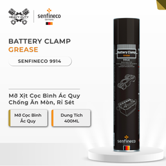 Senfineco 9914 - Mỡ Xịt Cọc Bình Ắc Quy Chống Ăn Mòn, Rỉ Sét - Battery Clamp Grease 400ml