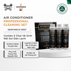 Bộ Combo 3 Chai Vệ Sinh Nội Soi Dàn Lạnh Chuyên Nghiệp - Senfineco 9927 Air Conditioner Professional Cleaning Set
