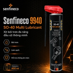 Senfineco 9940 SO40 Xịt Chống Gỉ và Bôi Trơn Đa Năng - Bảo Vệ Tối Ưu Cho Thiết Bị Của Bạn