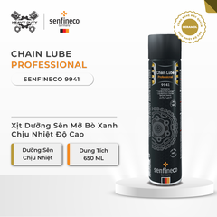 Senfineco 9941 - Xịt Dưỡng Sên Mỡ Bò Xanh Công Nghệ Ceramol - Chain Lube 650ML