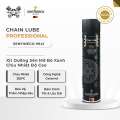 Senfineco 9941 - Xịt Dưỡng Sên Mỡ Bò Xanh Công Nghệ Ceramol - Chain Lube 650ML