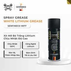 Senfineco 9977 - Xịt Mỡ Bò Trắng Lithium - Lithium Spray Grease White 400ml
