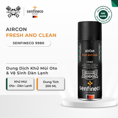 Senfineco 9980 Dung Dịch Khử Mùi Oto Và Làm Sạch Dàn Lạnh - AirCon Fresh And Clean