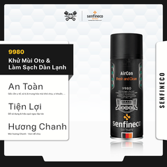 Senfineco 9980 Dung Dịch Khử Mùi Oto Và Làm Sạch Dàn Lạnh - AirCon Fresh And Clean