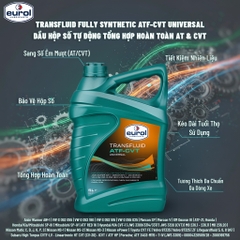 Eurol Transfluid ATF-CVT (E113668) – Dầu hộp số tổng hợp cho AT & CVT, đa tiêu chuẩn (Universal).