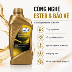 Eurol E100070 Sportbike 10W-40 - Nhớt xe số gốc ester cao cấp | Made in Holland