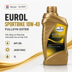 Eurol E100070 Sportbike 10W-40 - Nhớt xe số gốc ester cao cấp | Made in Holland