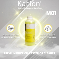 Dung Dịch Vệ Sinh Nội Ngoại Thất Ô Tô Kation M01 - Interior & Exterior Cleaner | Làm Sạch Sâu, Khử Mùi, An Toàn Mọi Bề Mặt