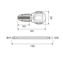 Tô vít đảo chiều tự động No.397-D ANEX