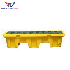 Pallet Chống tràn dầu 2 phuy (KT: 1300 x 680 x 300mm)