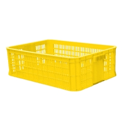 Thùng Nhựa Rỗng HS014, Sóng Hở 2T5 KT: 610 x 420 x 250 mm