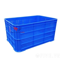 Thùng Nhựa Rỗng HS004, Sóng Hở 3T1 KT: 610 x 420 x 310 mm