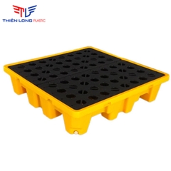 Pallet Chống tràn dầu 4 phuy (KT: 1300 x 1300 x 300mm)