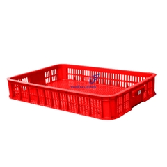 Thùng Nhựa Rỗng HS010, Sóng Hở 1T KT: 610 x 420 x 100 mm