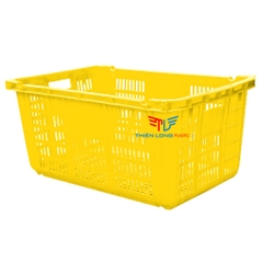 Thùng Nhựa Rỗng Có Quai Sắt HS011 KT: 715 x 465 x 330 mm