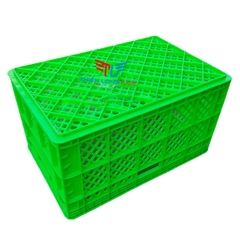 Thùng Nhựa Rỗng HS013, Sóng Hở KT: 560 x 375 x 300 mm