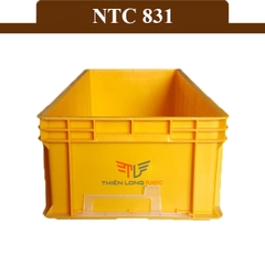 Thùng Nhựa Đặc NTC 831 KT: 838 x 335 x 195 mm