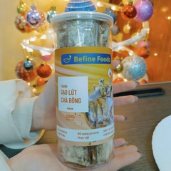 Thanh Gạo Lứt Chà Bông Mật Dừa Nước Befine Foods 200g